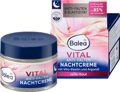 德國Balea 芭樂雅Vital 活力抗皺晚霜 ,50毫升