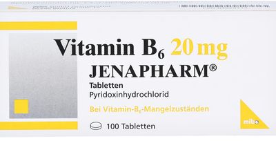 JENAPHARM 維他命Vitamin B6 20mg 100入