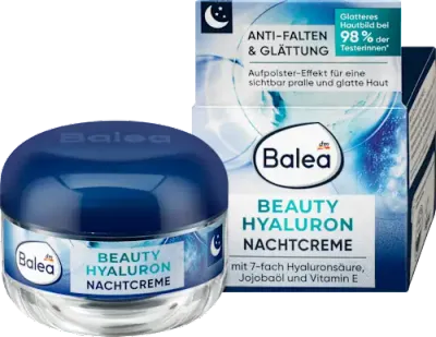 德國Balea 芭樂雅 玻尿酸保濕系列-抗皺晚霜,50毫升