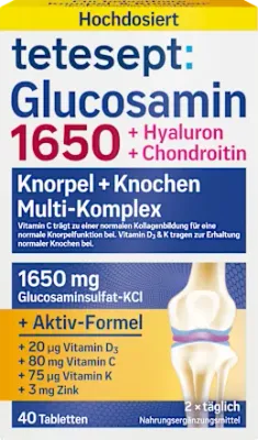 Tetesep葡萄糖胺 Glucosamin 1650 Tabletten, 40入
