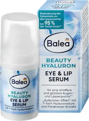德國Balea 芭樂雅 玻尿酸保濕系列-眼唇精華，15 毫升