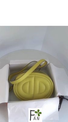 Hermes 愛馬仕 in the loop豬鼻子腰包 檸檬黃swift皮 內拼芝麻色銀扣 2022/04購入 （Y 刻-全新正品）