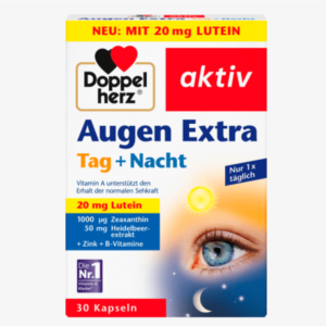 Doppelherz 雙心 Augen 葉黃素 膠囊（30粒裝 / 每粒 20 mg）新包裝