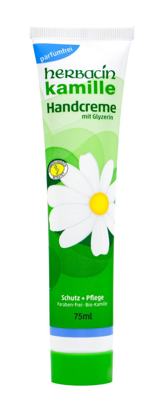 Herbacin洋甘菊護手霜 Kamille Handcreme Parfümfrei Tube, 75 ml