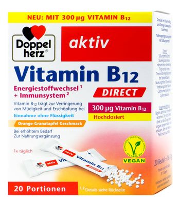 Doppelherz Vitamin B 12 Direct, 20 入