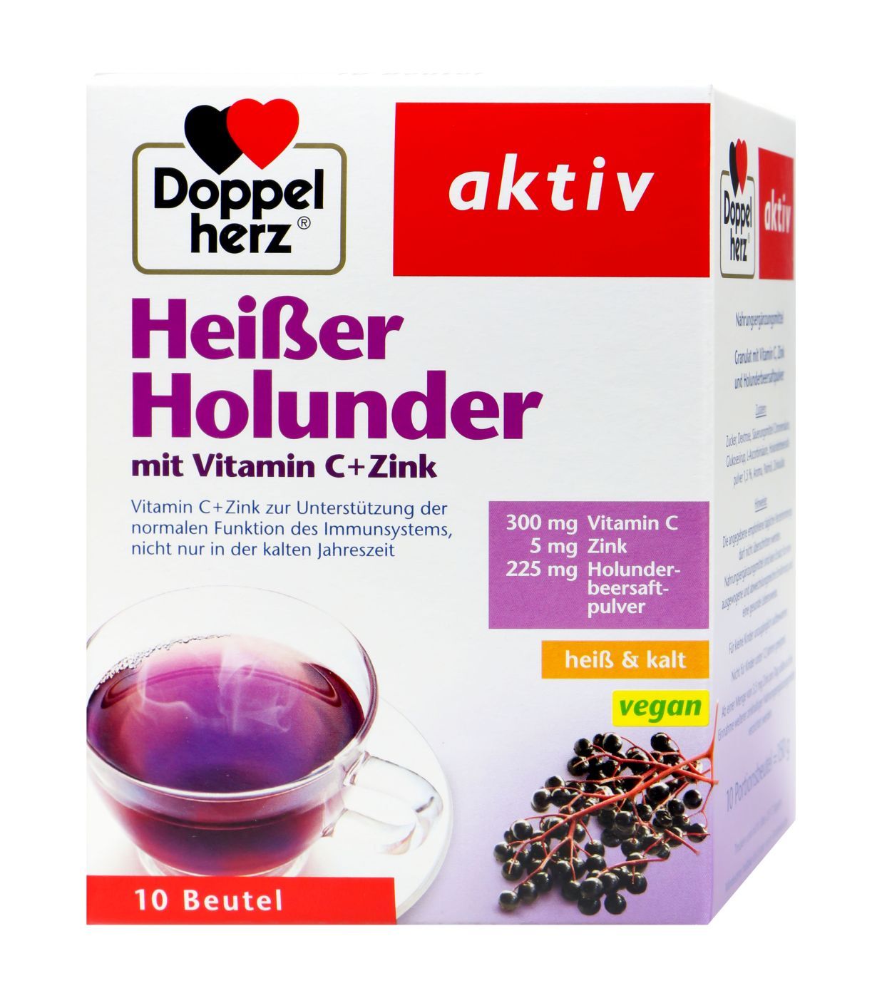 Doppelherz 接骨木莓，含維生素C和鋅 Holunder mit Vitamin C + Zink10 包