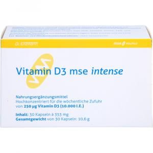 <托運限時購>Dr. Enzmann 恩世蔓 維生素 D3  Vitamin D3 intense 10,000I.E.mse - 30粒 - 素食 (有效期限09/2027)