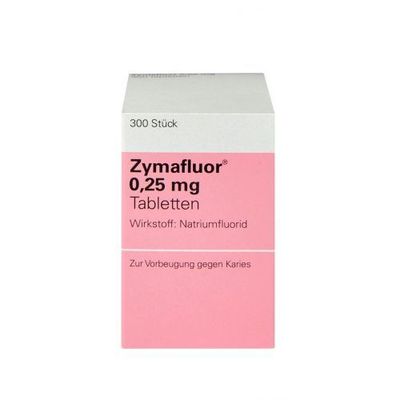 <托運限時購>小哈氟Zymafluor 氟0.25mg - 奧地利包裝300入-盒 (12.2027 效期）  (0 至 3 歲)