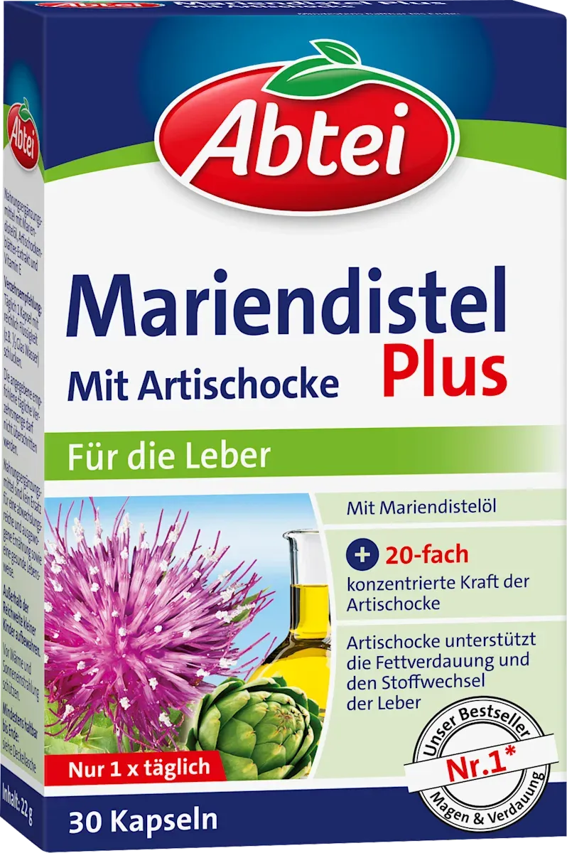 ABTEI 水飛薊膠囊 30 粒 Mariendistel plus Kapseln