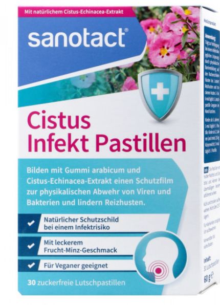 sanotact Cistus Infekt 岩薔薇喉糖Pastillen 30 St.