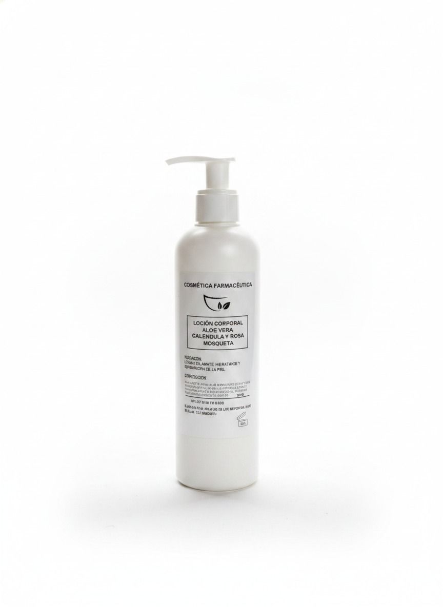 Loción corporal Aloe Vera, Caléndula y Rosa Mosqueta. Loción corporal Aloe Vera, Caléndula y Rosa Mosqueta.
