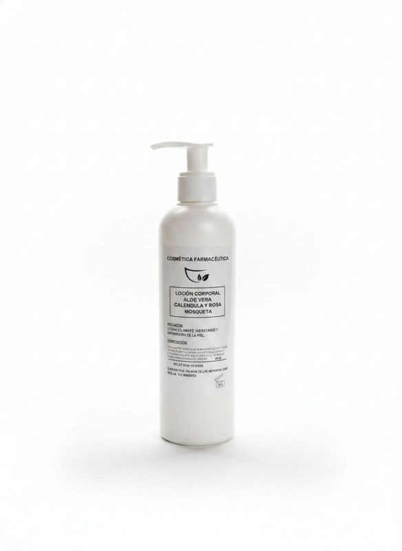 Loción corporal Aloe Vera, Caléndula y Rosa Mosqueta.