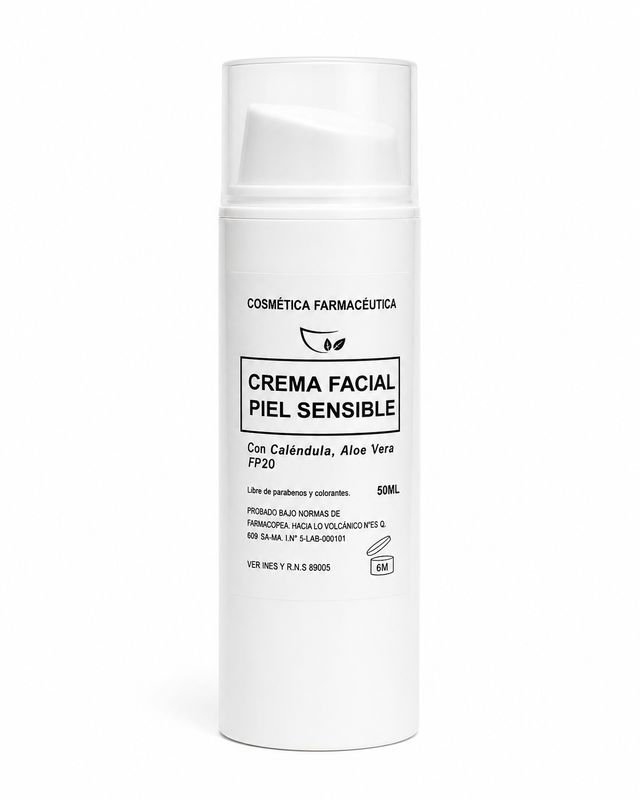 Crema facial piel sensible