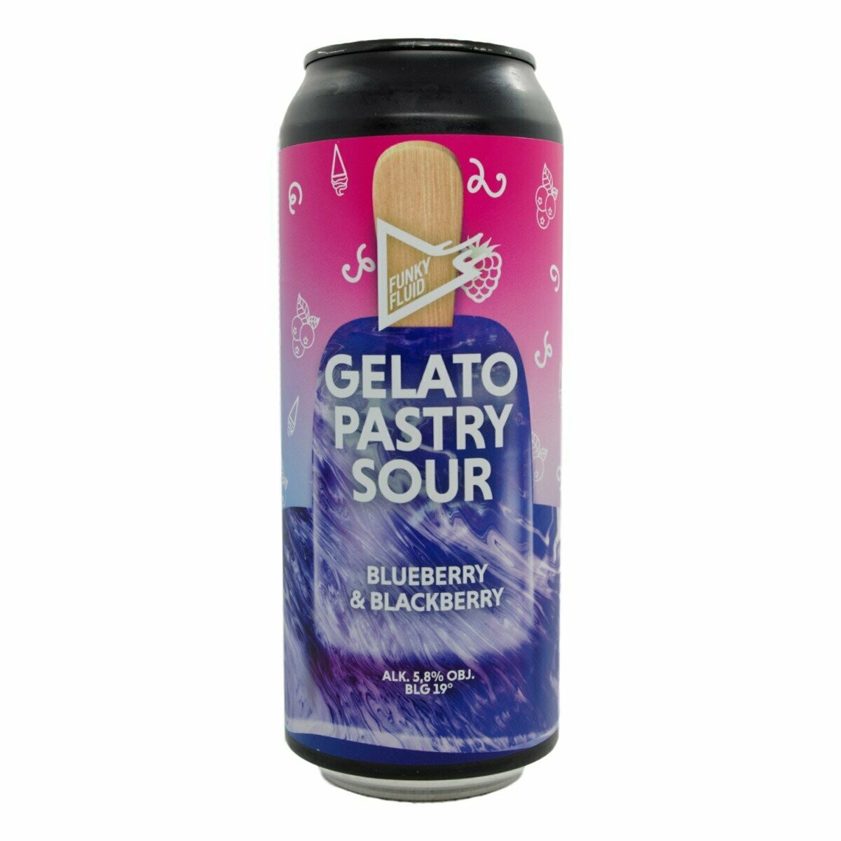 Funky Fluid Gelato: Blueberry & Blackberry CANS 50cl Funky Fluid Gelato: Blueberry & Blackberry CANS 50cl