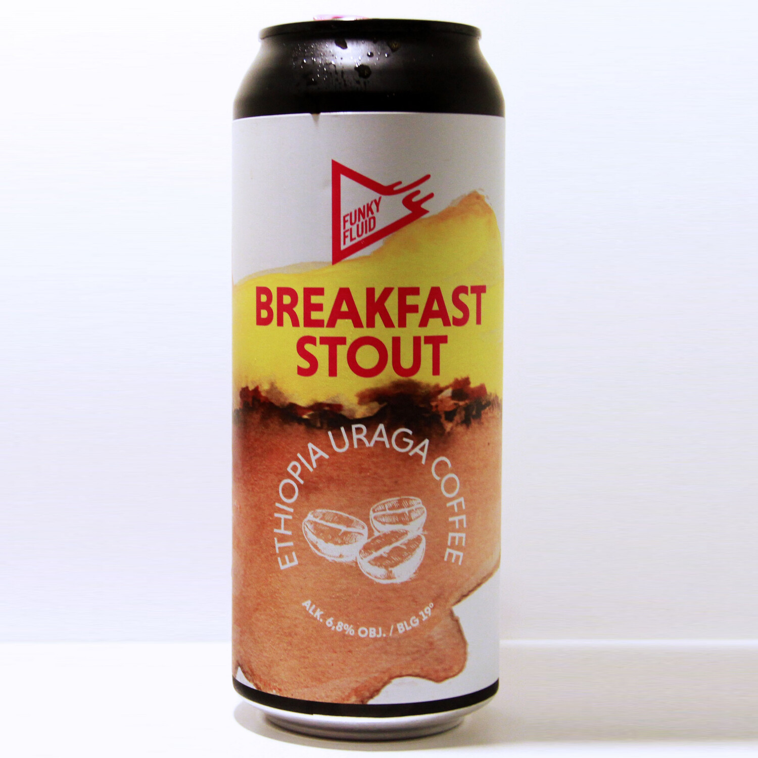 Funky Fluid Breakfast Stout: Ethiopia Uraga Coffee CANS 50cl Funky Fluid Breakfast Stout: Ethiopia Uraga Coffee CANS 50cl