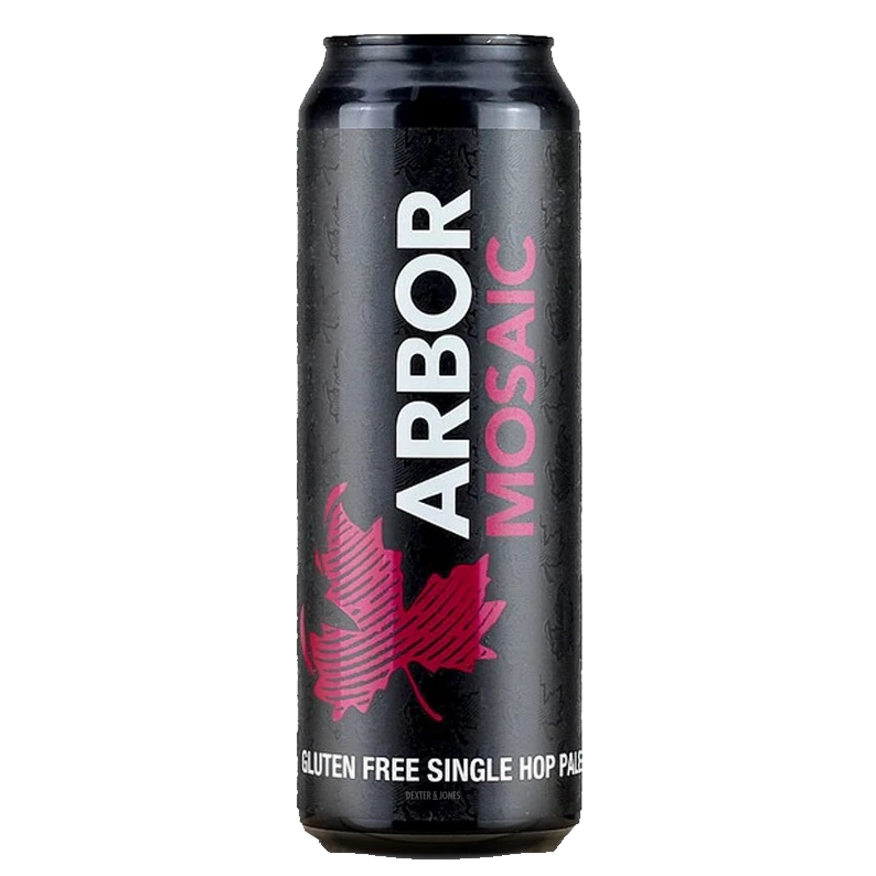 Arbor - Mosaic Single Hop (Gluten Free) 4% - Canette 56,8cl Arbor - Mosaic Single Hop (Gluten Free) 4% - Canette 56,8cl