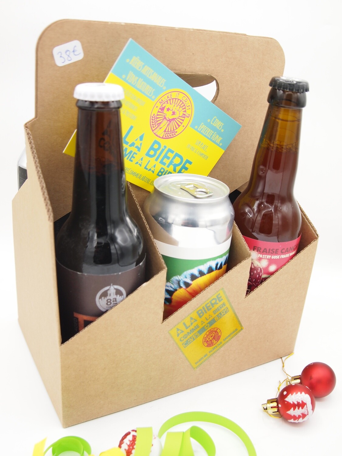 COFFRET GEEK : Six Pack + 6 bières internationales (6 styles : 3 canettes de 47cl + 3 bouteilles 33cl)