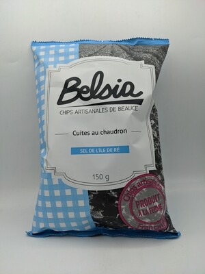 Chips artisanales Belsia (Beauce) - Sel de Guérande - 150gr