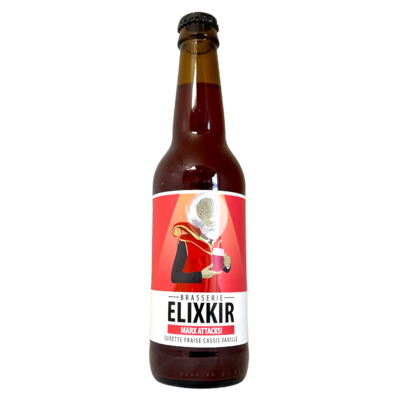 Brasserie Elixkir (FR) - Marx Attacks! (Surette Fraise Cassis Vanillee / Sour - 5.3% -  bouteille 33cl