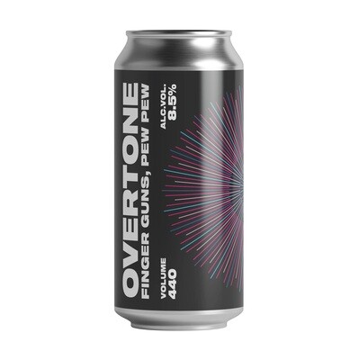 Overtone Brewing Co (UK) - Finger Guns, Pew Pew (IPA - Imperial / Double New England / Hazy - 8,5°) - Canette 44cl