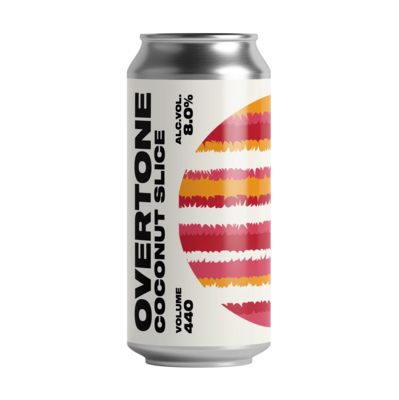 Overtone Brewing Co (UK) - Coconut Slice (Sour - Smoothie / Pastry- 8°) - Canette 44cl