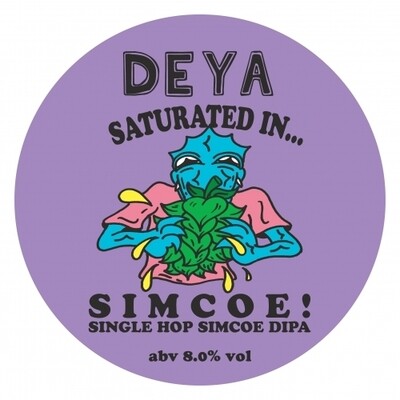 DEYA Brewing Company (UK) - Saturated In Simcoe (IPA - Imperial / Double 8%) - Canette 50cl