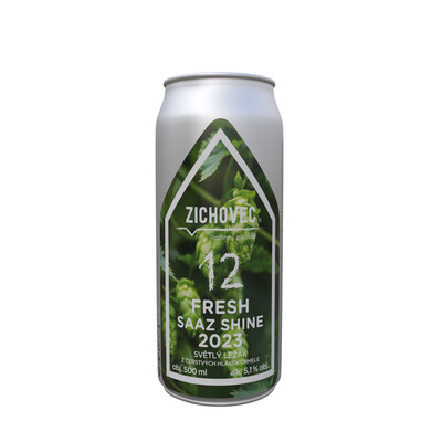 Rodinný pivovar Zichovec (CZ) - Fresh Saaz Shine 12 2023 (Pilsner - Czech / Bohemian, 5,1%) - Canette 50cl