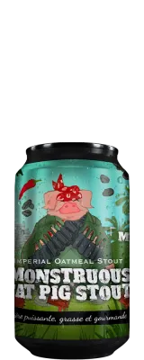 Piggy Brewing (FR) - Monstruous Mexican Cake // Imperial Oatmeal stout 12% - Canette 33cl
