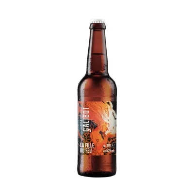 Brasserie Galibot - La Fille du Feu //Rauchbier (bière fumée) // 5.2 % - bouteille 33cl