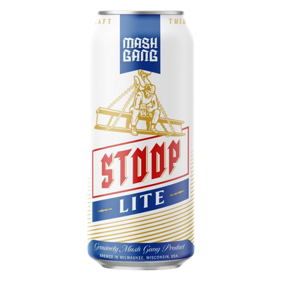 Mash Gang (UK) - STOOP LITE // No ABV Lager // 0.5% - Canette 47.3cl