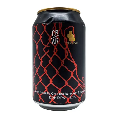 CRAK Brewery (IT) - Giant Guerrilla CRAK the Rules API Treatment (DDH DIPA 8%) - Canette 33cl