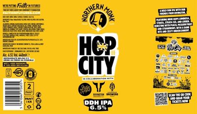 Northern Monk (UK) - Hop City 2025 UK (c/Rivington) // NEIPA DDH Luminosa, Strata, Strata CGX &amp; Lorien // 6,5% - Cannette 44cl