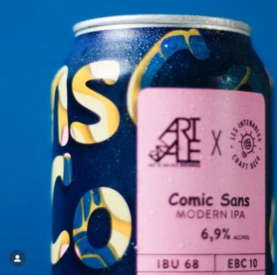 Les Intenables (FR) - Cosmic Sans // Modern IPA // 6.9% - Cannette 44cl
