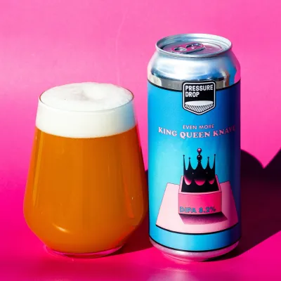 Pressure Drop (UK) - Even More King Queen Knave // Hazy DIPA  Citra, Simcoe &amp; Mosaic // 8.2%  - Canette 44cl