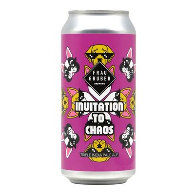 FrauGruber Brewing (ALL) - INVITATION TO CHAOS // HAZY TIPA Riwaka, NZ Cascade, Nelson // 10.2% - Canette 44cl