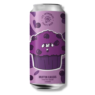 Les Intenables (FR) - MUFFIN CASSIS // PASTRY SOUR CASSIS // 6.8% - Cannette 44cl