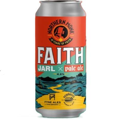 Northern Monk (UK) - 10 Years of Faith (W/Newbarnes Fyne Ales ) // Hazy Pale Simcoe, Nelson Sauvin, Citra, Mosaic // 4,8% - Cannette 44cl