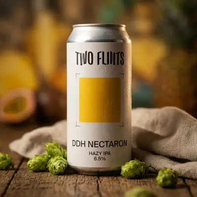 Two Flints (UK) - DDH Nectaron // Hazy IPA // 6,5% - Canette 44cl