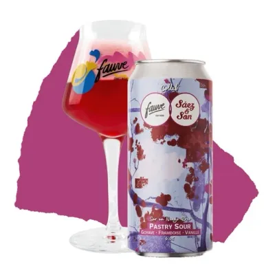 Brasserie Fauve (FR - Paris) - SUR UN NUAGE ROSE // Pastry Sour – Goyave, Framboise &amp; Vanille // 6% - Canette 44cl