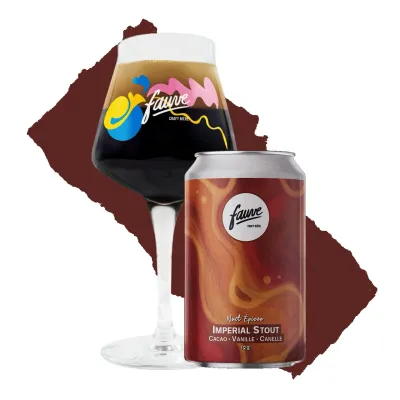 Brasserie Fauve (FR - Paris) - NUIT EPICEE // Imperial Stout cacao, anille &amp; cannelle // 12% - Canette 33cl