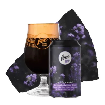 Brasserie Fauve (FR - Paris) - LES LILAS S'EN VONT // Imperial Stout Bourbon BA // 12% - Canette 33cl