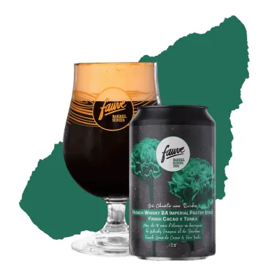 Brasserie Fauve (FR - Paris) - OU CHANTE UNE RIVIERE // Imperial Stout Whisky  BA // 12% - Canette 33cl