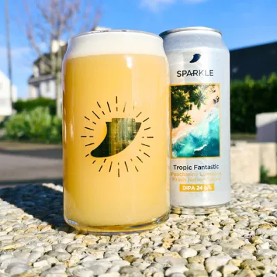Sparkle (FR) -Tropic Fantastic // DIPA dry-hop 24g/L - Peacharine, Luminosa, Krush, Nelson Sauvin // 8% - 0.44L