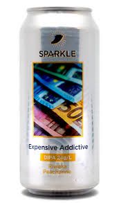 Sparkle (FR) - Expensive Addictive // DIPA dry-hop 24g/L - Peacharine, Riwaka // 8% - 0.44L