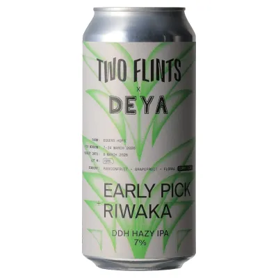 Two Flints (UK) - Early Pick Riwaka // Hazy IPA // 7% - Canette 44cl