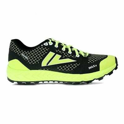 VJ Sports MAXx Unisex Trail Running Shoe (Black/Yellow)