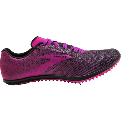Brooks Mach 19 Womens Cross Country Spikes (Black/Hollyhock/Pink) 