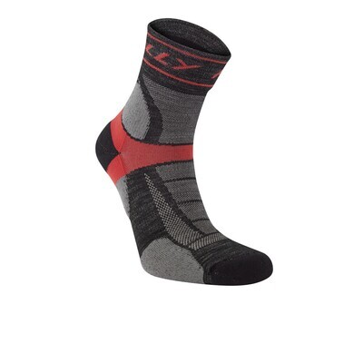 Hilly Trail Anklet- (black/ red)