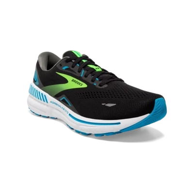 Brooks Adrenaline GTS 23 Wide Fit 2E Men&#39;s (black/ Hawaiian ocean/ green)