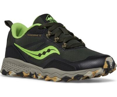 Saucony peregrine 11 shield juniors Black Lime